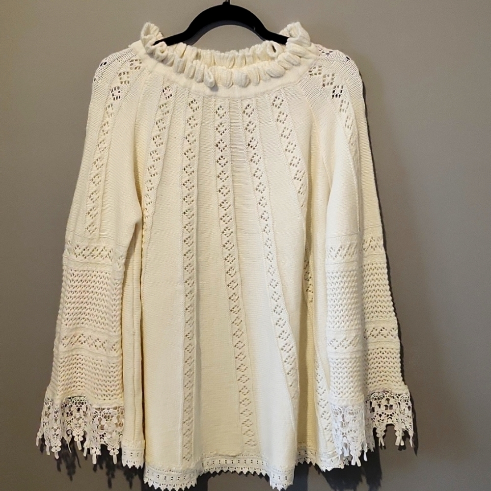 POL off the shoulder sweater-L